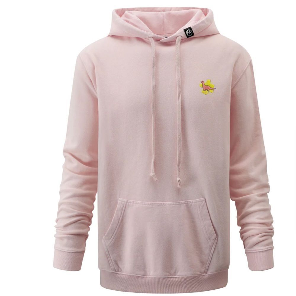 FreshHoods Dino Embroidered Hoodie - Small, Light Pink, NWT IN PACKAGING‎